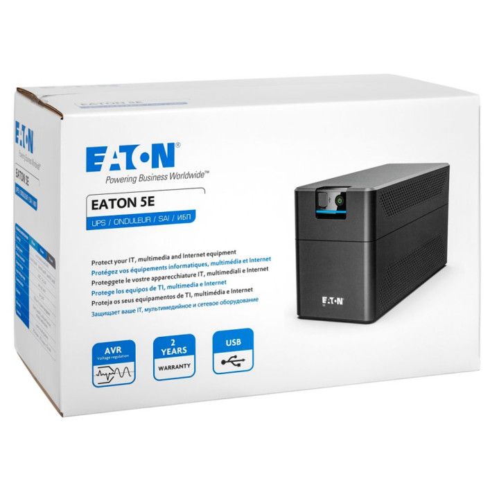 Onduleur Eaton Série E, 5E G2 1200VA, Line Interactive, sortie IEC, Port USB