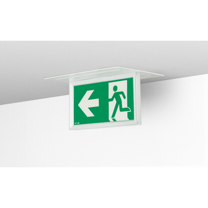 BAES évacuation SATI - 45lm/1h - IP43 IK07 - Pose mur/plafond - Visibilité+