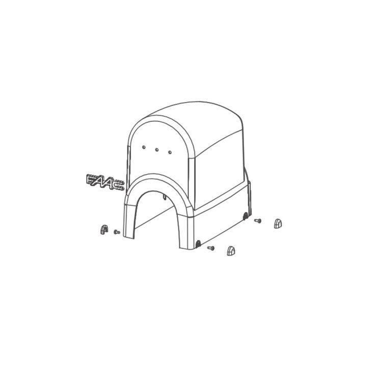 391 - capot de protection avec logo faac.