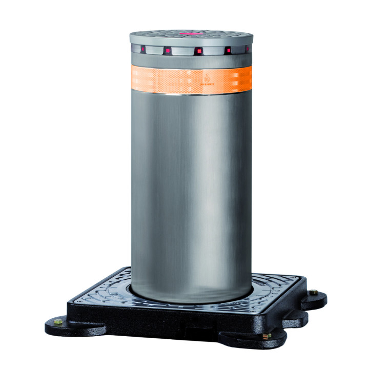 j275 ha v2 h600mm acier peint ral7021, led, avertisseur sonore, verrouillage.