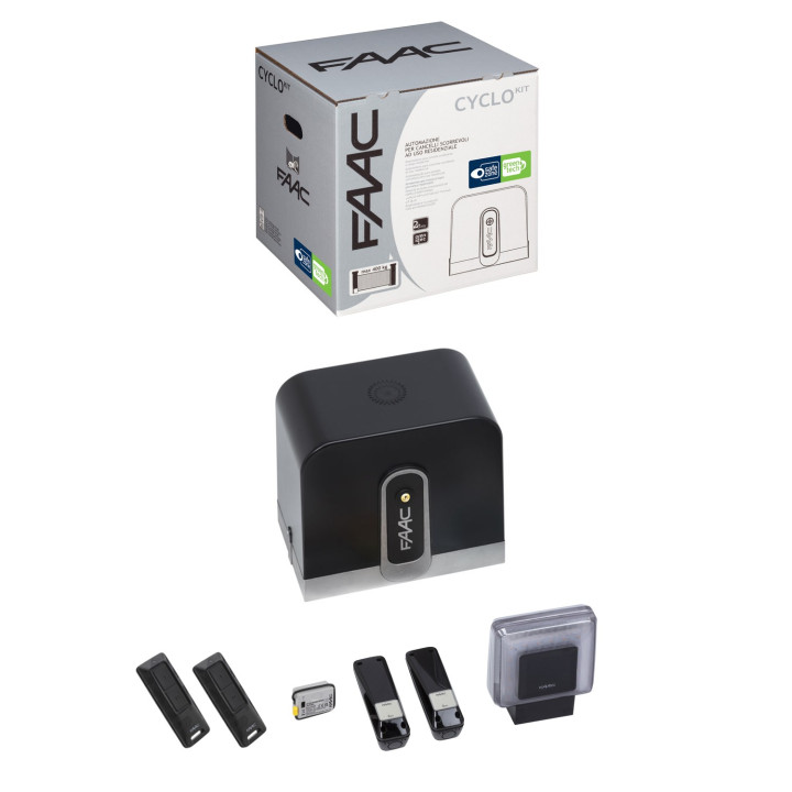 cyclo kit 24v - pour portail coulissant, jusqu'a 400kg par vantail