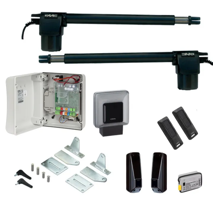Ecokit Kit Portail Battant, Vantail Max 2,8M. Opérateurs 412L 24V