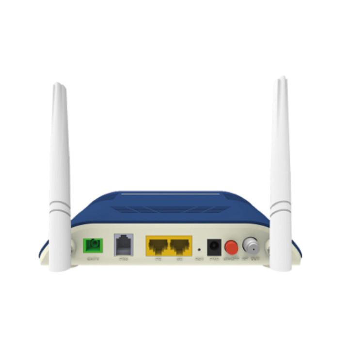 ONT GPON, port Fast-Ethernet, port Gigabit , RJ11, CATV, Wi-Fi , 1 port SC/APC