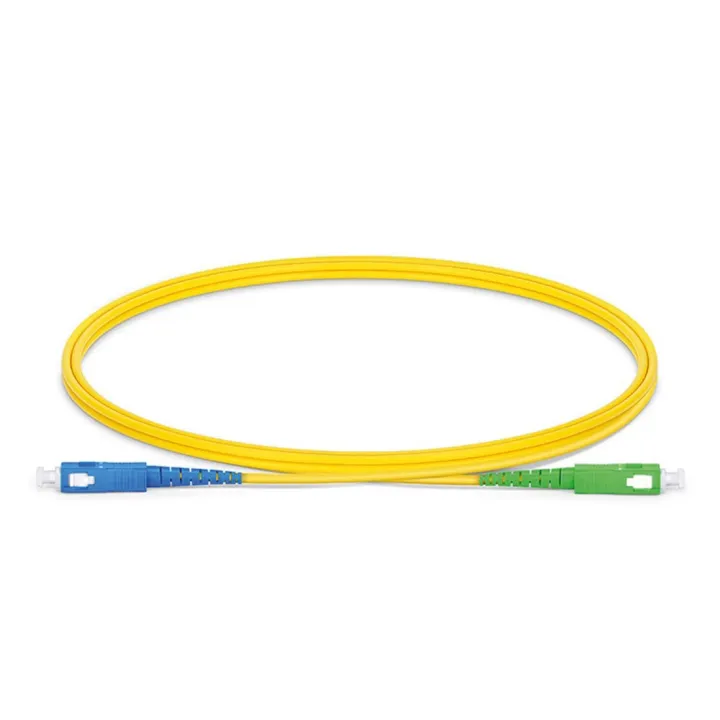 Cordon De Brassage À Fibre Optique Monomode De 2 Mètres Avec Connecteurs Sc/Apc-Sc/Pc