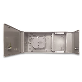 Coffret de Mutualisation d'immeuble en plastique (IP54) pour FTTH 6 utilisateurs