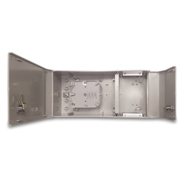 Coffret de Mutualisation d'immeuble en plastique (IP54) pour FTTH 6 utilisateurs
