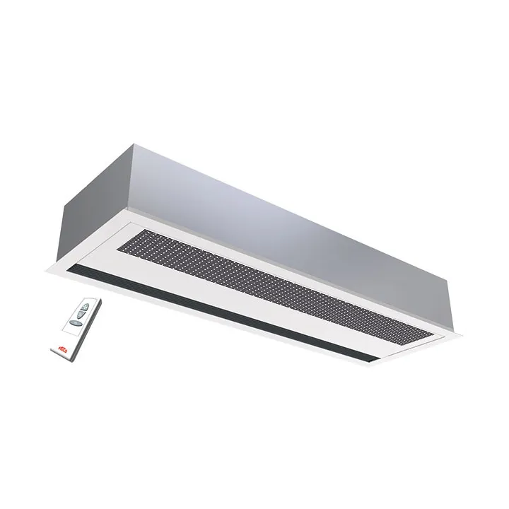 Rideau d'air encastré horizontal, chauffage électrique 16kW L 2 m 
