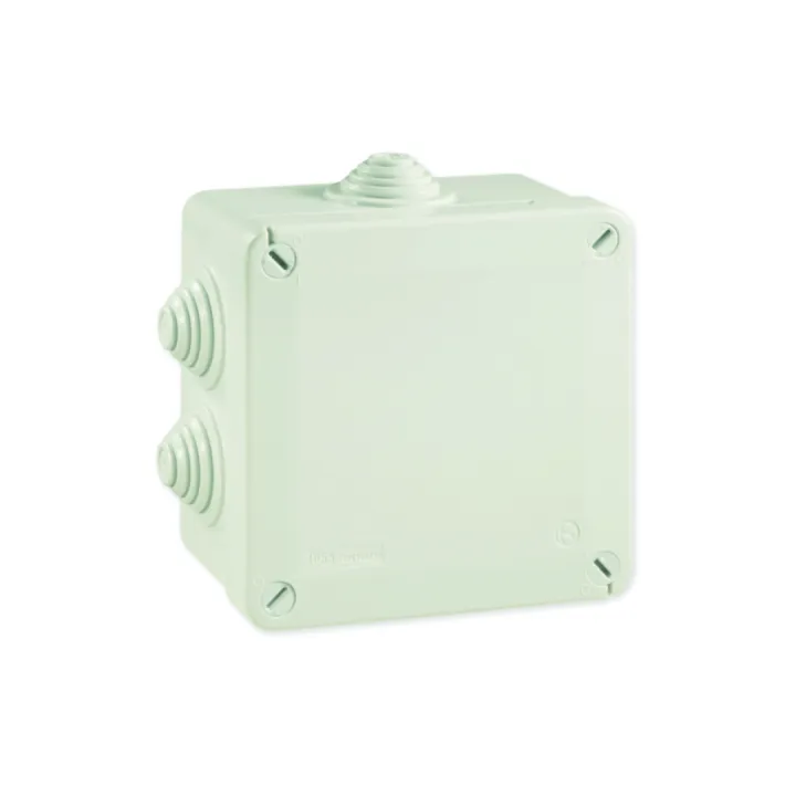 Boîte De Dérivation Étanche Pico 100X100 Prof. 50 Grise À Tétines Ip55 960°C