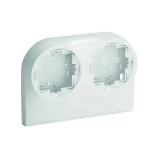 Boîtier Double Pour Appareillage Optimatm Sur Optima Tm 22X12,5 & 32X12,5 Blanc