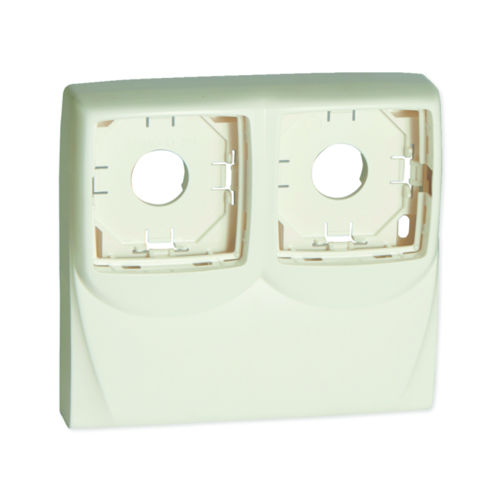 Boîtier double pour appareillage saillie LegrandTM sur Optima TM 52x20 blanc
