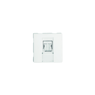 Prise TerCia RJ45 Catégorie 6 FTP 2 modules blanche
