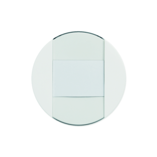 Interrupteur Optima simple porte-étiquette va-et-vient ou bouton poussoir blanc