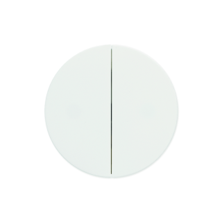 Interrupteur 3 en 1 Optima double ou va-et-vient ou bouton poussoir blanc