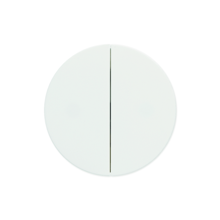 Interrupteur 3 en 1 Optima double ou va-et-vient ou bouton poussoir blanc