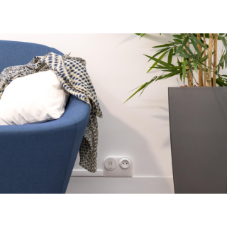 Boîtier double pour appareillages OptimaTM blanc