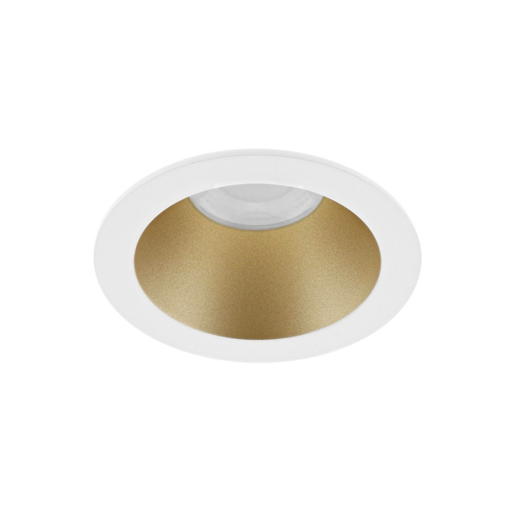 BORA RDH EVO 7W 800Lm 60° IP65 DIM Blanc mat - Laiton mat BORA RDH EVO 7W 800Lm 60° IP65 DIM Blanc mat - Laiton mat