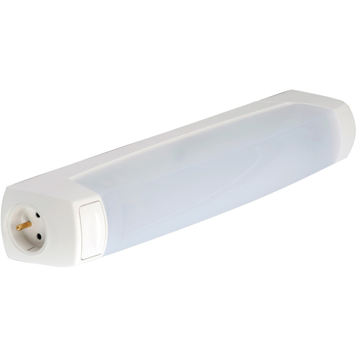 Eo S19 LED 400lm 3000K inter PC 2P+T blanc