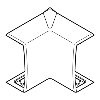 Angle Intérieur Variasouple +Ou-7° Pour Moulure Keva 32Mmx15Mm -Pvc Blanc Artic