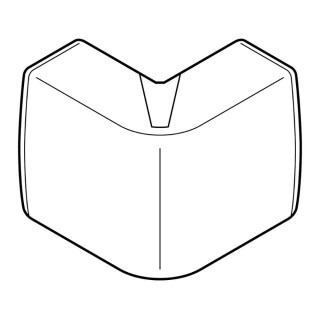 Angle extérieur Variasouple +ou-7° pour moulure Keva 32mmx15mm -PVC Blanc Artic