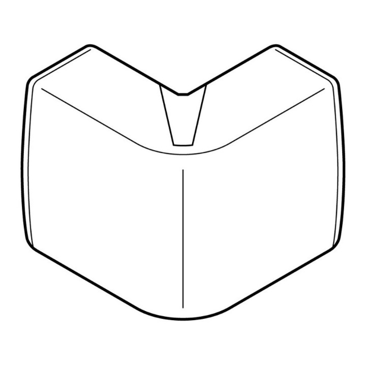 Angle extérieur Variasouple +ou-7° pour moulure Keva 32mmx15mm -PVC Blanc Artic