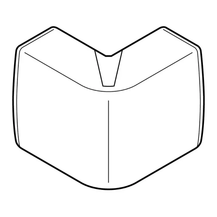 Angle Extérieur Variasouple +Ou-7° Pour Moulure Keva 50Mmx20Mm -Pvc Blanc Artic