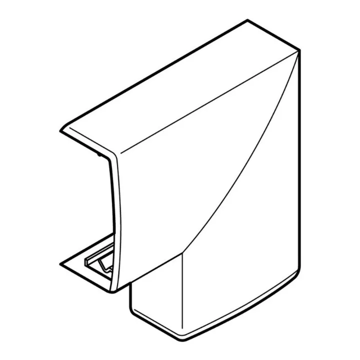 Angle Plat Pour Moulure Keva 50Mmx20Mm - Pvc Blanc Artic