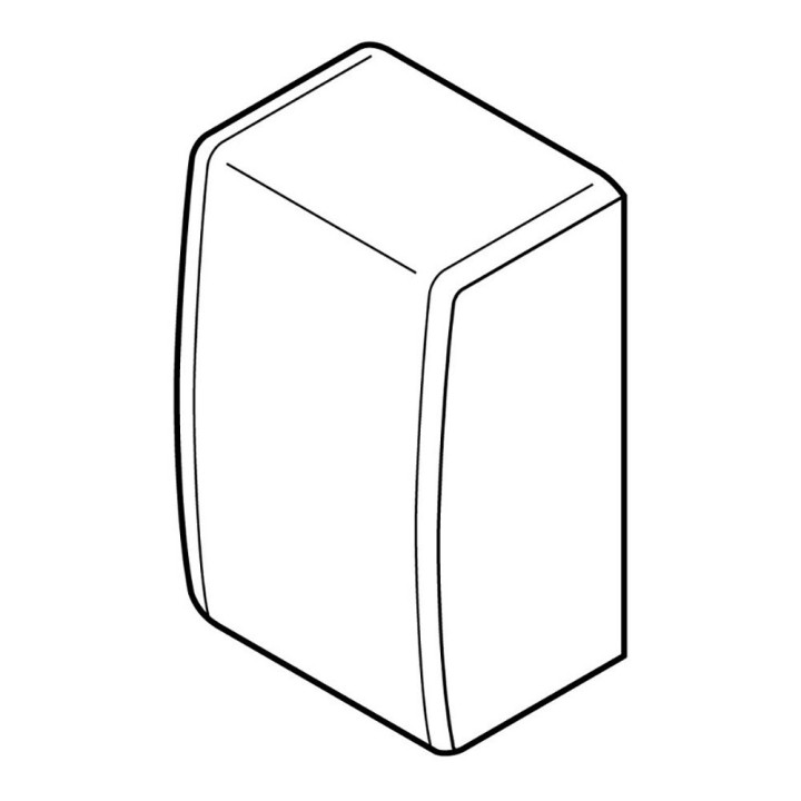 Embout pour moulure Keva 50mmx20mm - PVC Blanc Artic