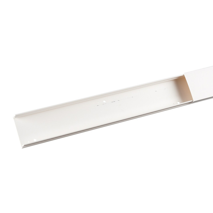 Moulure Keva 50Mmx20Mm - Fond+Couvercle-1 Compartiment-Longueur 2M-Blanc Artic