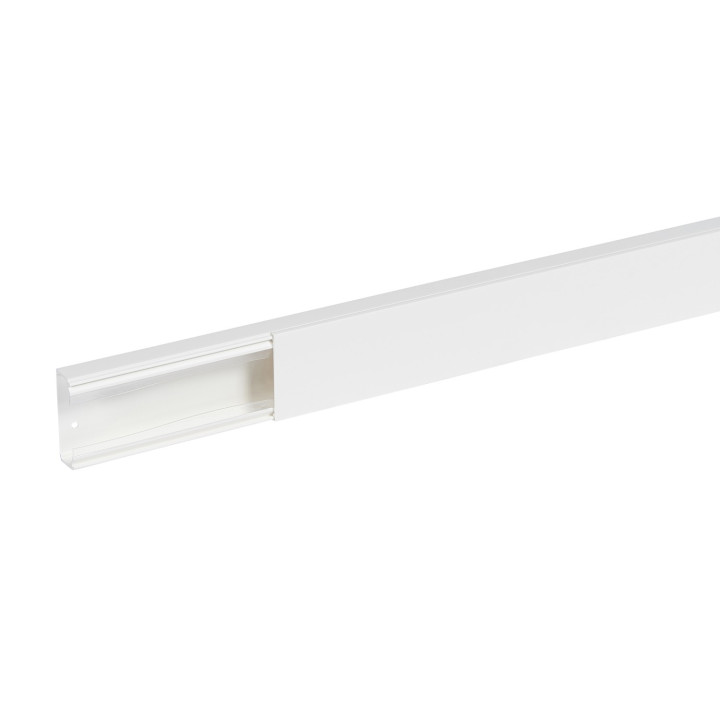Goulotte Distribution Viadis 60X25Mm-Fond+Couvercle-1 Compart-Longueur 2M-Blanc
