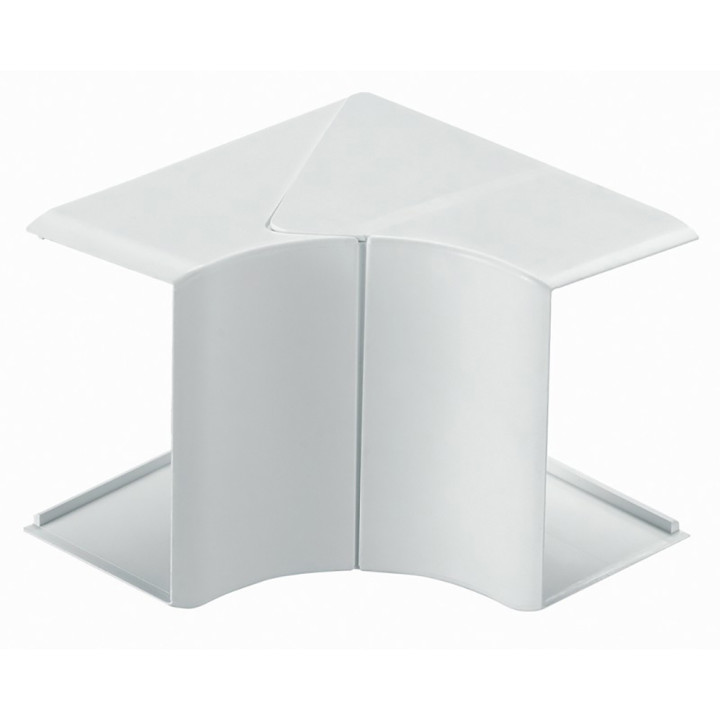 Angle intérieur variable +ou-5°- Pour goulotte distribution Viadis 60x25mm-Blanc