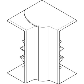 Angle intérieur variable 80°à 120°-Pour goulotte Logix et Logix ZH 85x50mm-Blanc