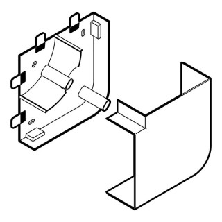 Angle plat - Pour goulotte Logix et Logix ZH 85x50mm - Blanc Artic