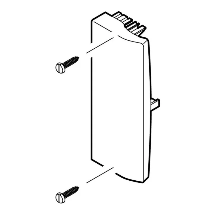 Embout - Pour Goulotte Logix 160X50Mm - Blanc Artic