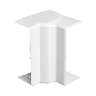 Angle Intérieur Variable 80° À 120° - Pour Goulotte Logix 50X50Mm - Blanc Artic