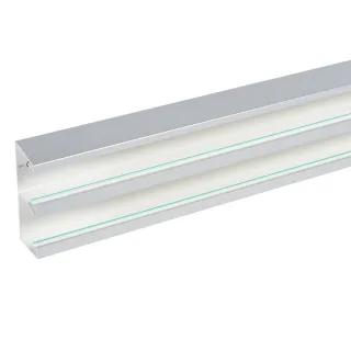 Goulotte Logix 45 - 130X50 - 2 Compartiment -2M-Livré Sans Couvercle-Pvc Alumnic