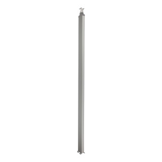 Colonne 2 Cps Logix 3,92M Aluminium Avec Couvercles Pvc Blanc