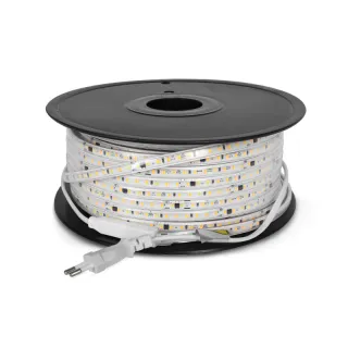 Ruban Bobine 2835 50M 8W 3000K Ip65 + Alim
