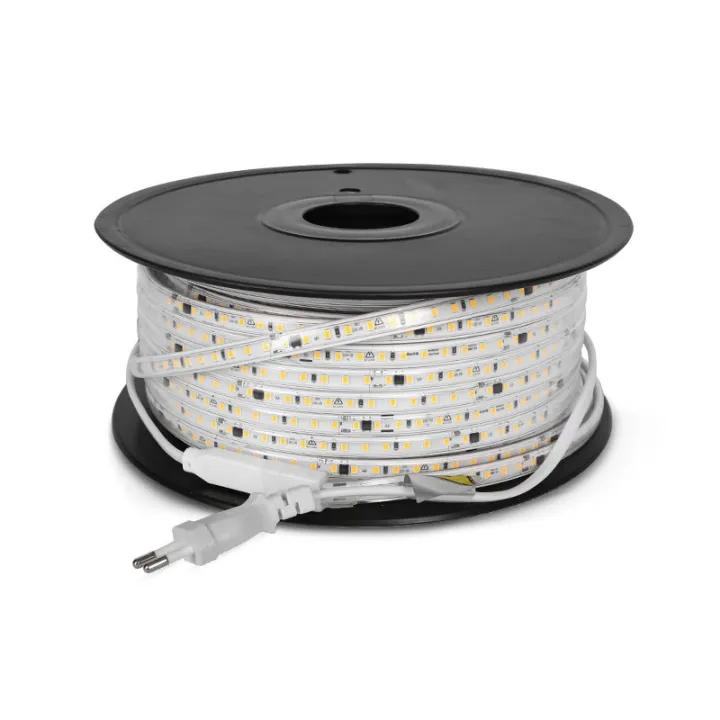 Ruban Bobine 2835 50M 8W 3000K Ip65 + Alim