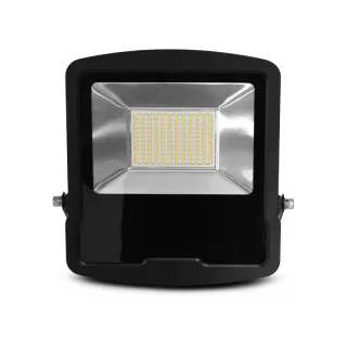 Lumos Ii Projecteur 100W 3000K Plat Noir Ip65 5Ans