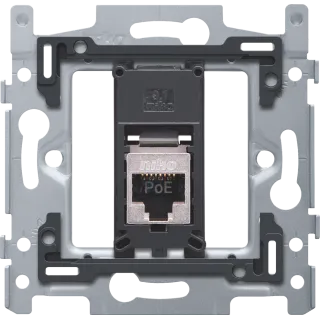 1 CONNEXION RJ45 STP CAT6A, POE++, PLAT, 60X71, VIS