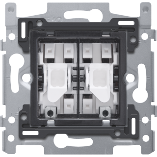 Socle Bouton Double No/Nf, Connex. Rapide, Niko Rocker Toggle