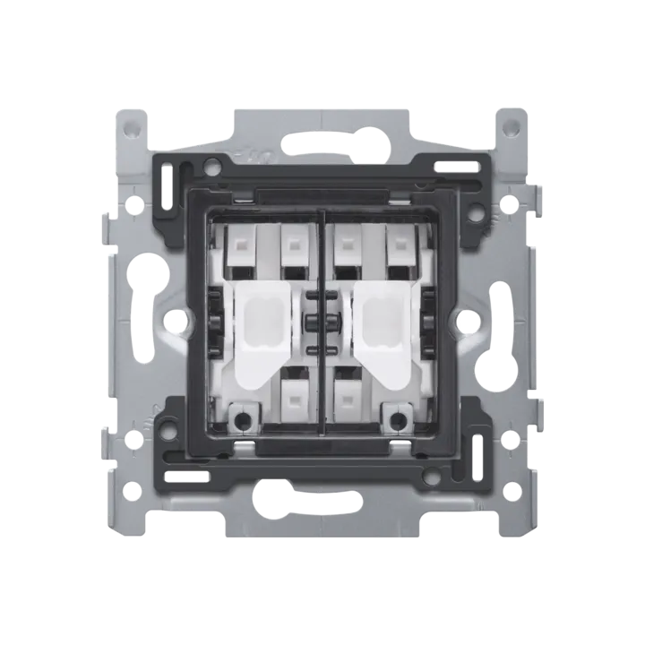 Socle Bouton Double No/Nf, Connex. Rapide, Niko Rocker Toggle