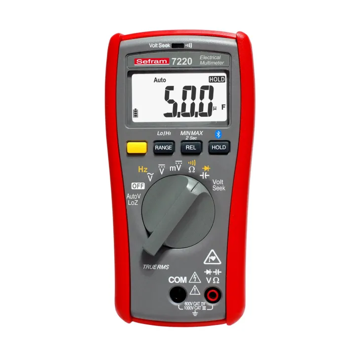 Multimètre 6000 Pts Bluetooth. Trms Ac. Capacimètre, Résistance ,Courant Dc.
