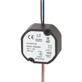Alimentation Ronde 24Vdc 1A - Insertion Dans Boîte De Dérivation