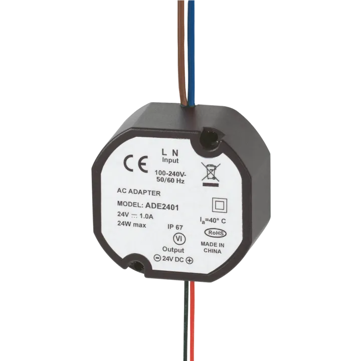 Alimentation Ronde 24Vdc 1A - Insertion Dans Boîte De Dérivation