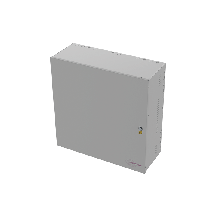 Coffret Modulaire Blanc 590X590X237Mm Avec Rail Din + Grille Perforée