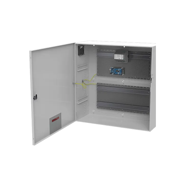 Coffret Modulaire Blanc 590X590X237Mm Avec Rail Din + Grille Perforée