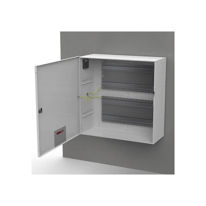 Coffret Modulaire Blanc 590X590X237Mm Avec Rail Din + Grille Perforée