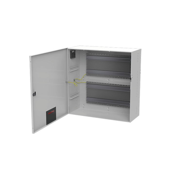 Coffret Modulaire Blanc 590X590X237Mm Avec Rail Din + Grille Perforée