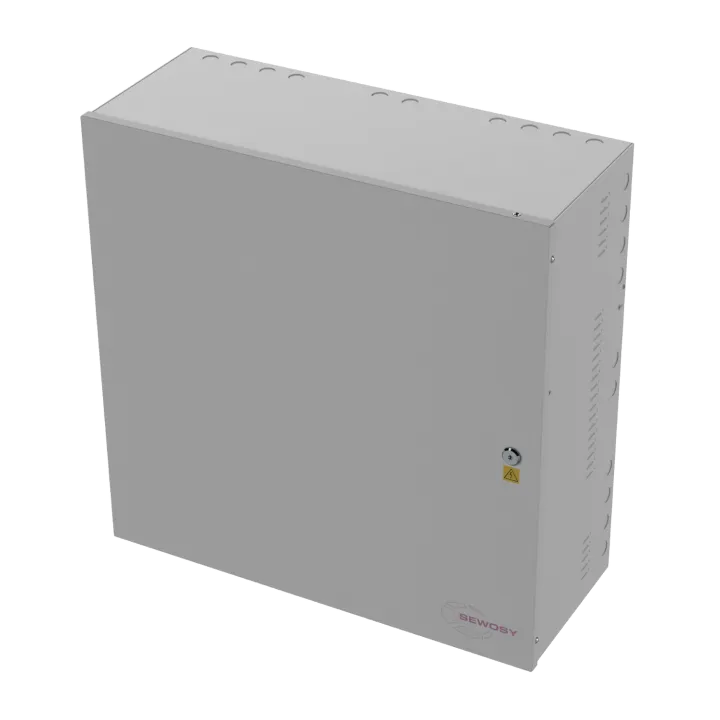 Coffret Modulaire Blanc 590X590X237Mm Avec Rail Din + Grille Perforée